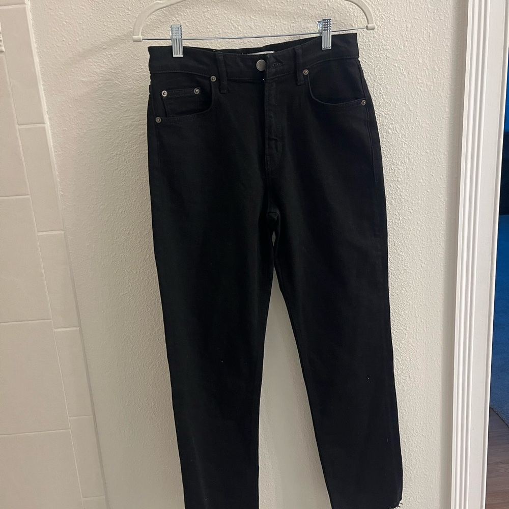 Zara Black Straight Leg Jeans